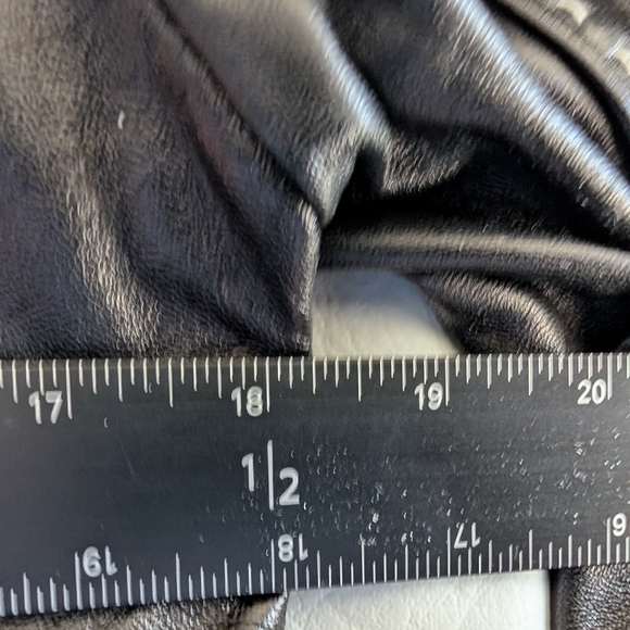 INC Black Leather Lined Jacket with Stitch Detailing - M - Picture 11 of 14